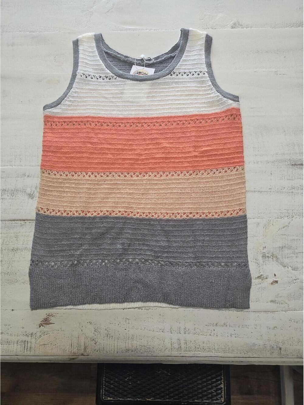 Boutique Womens Tank Top Striped Small NWT